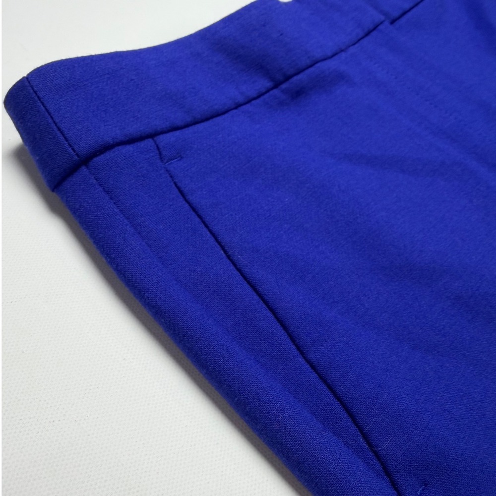 J.Crew Martie Pants Womens 8 Blue NEW Wool Blend Cropped Tailored E0931 - Picture 2 of 12
